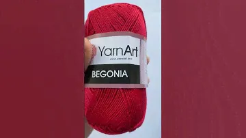 Подробный обзор пряжи 100% хлопок YarnArt Begonia №6328 Красный