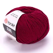 Пряжа для вязания YarnArt Jeans цвет №66 бордо