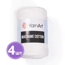 Пряжа YarnArt Macrame Cotton (Макраме Коттон) (752), суровый, 4 шт. по 250 г, Macrame_Cotton_752_4
