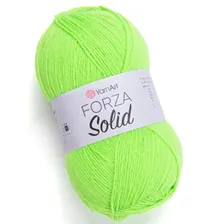 Пряжа для вязания YARNART "FORZA SOLID" (№4630) Неоново-лайм