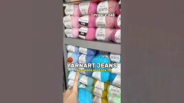 🧶YARNART JEANS, Crochet, Knitting Yarn, 62 colors in stock