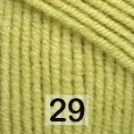 Пряжа YarnArt Jeans 29 Зеленый горошек