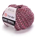 Пряжа для вязания YARNART "JEANS TROPICAL" (№619) Бордо/беж