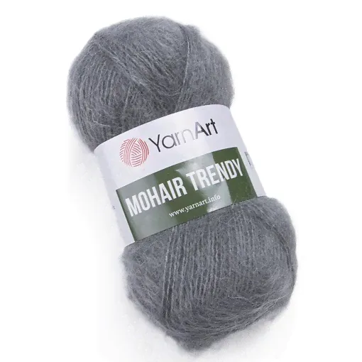 YARNART Mohair Trendy 114 темно серый-0