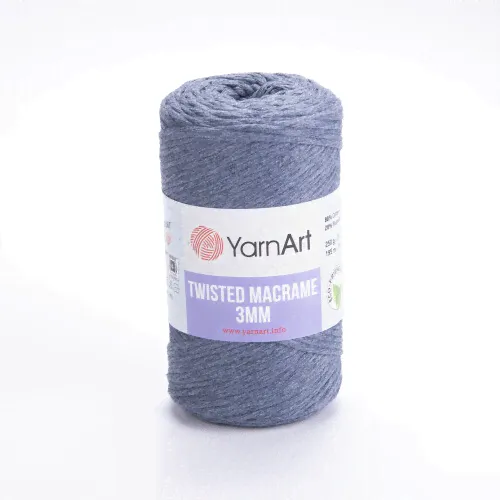 YarnArt Twisted Macrame 3mm, 4 шт. Шнур Ярнарт Твистед Макраме 3 мм