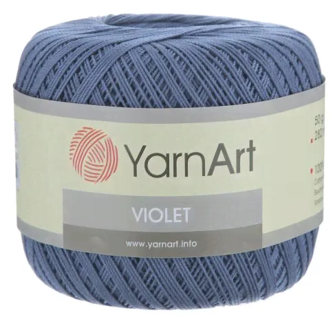 Пряжа YarnArt Violet, 100% хлопок, 50гр/282м-0