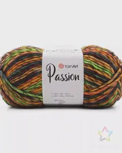 Пряжа YarnArt 'Passion' 100гр 200м (20% шерсть, 80% акрил) (1249 принт) принт