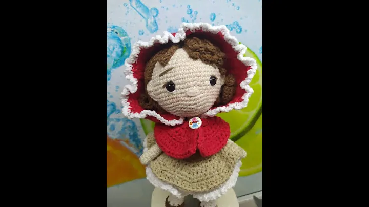Вязанная куколка  Красная Шапочка  Amigurumi Платье