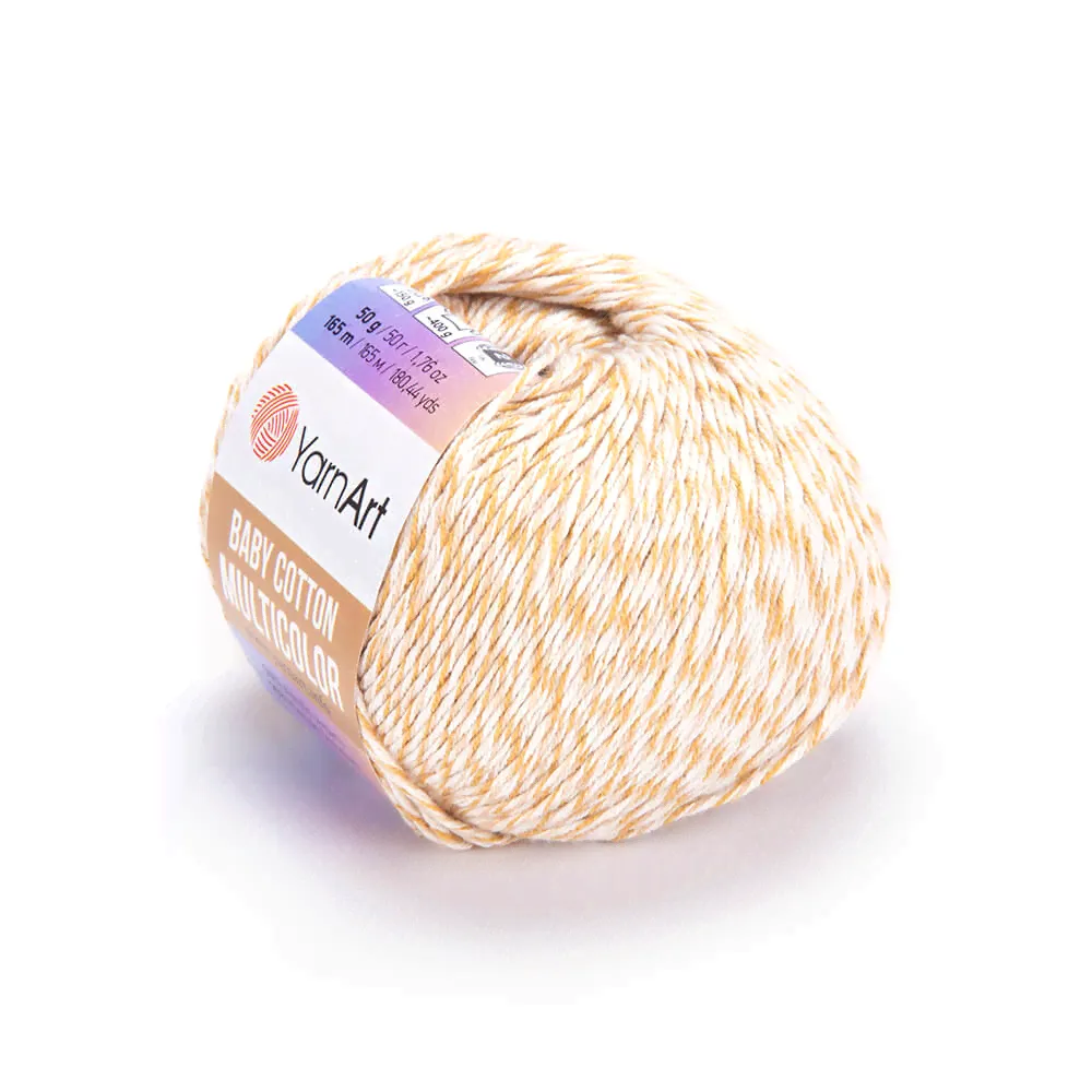 Пряжа Yarnart Baby Cotton Multicolor (Бэби Коттон Мультиколор), 1 моток, 50 гр, 165 м.