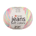 Пряжа YarnArt "JEANS SOFT COLORS" (50 г) 6204 (розовый/голубой/св.салатовый)