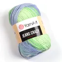 Пряжа YarnArt Jeans Crazy (8208) салат принт