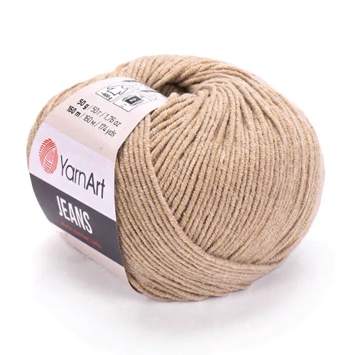 YARNART Jeans 48 бежевый