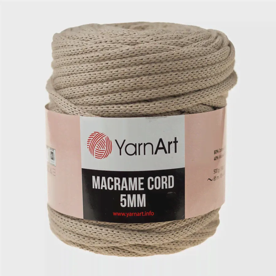 YarnArt Macrame CORD 5mm цвет 768 кофейный-0