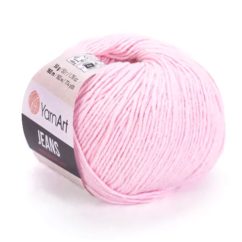 YARNART Jeans 74 светло розовый-0