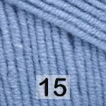 Пряжа YarnArt Jeans 15 т.голубой