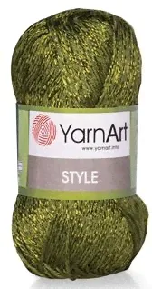 Пряжа YarnArt Style, 67% хлопок, 33% вискоза, 50гр/185м-0