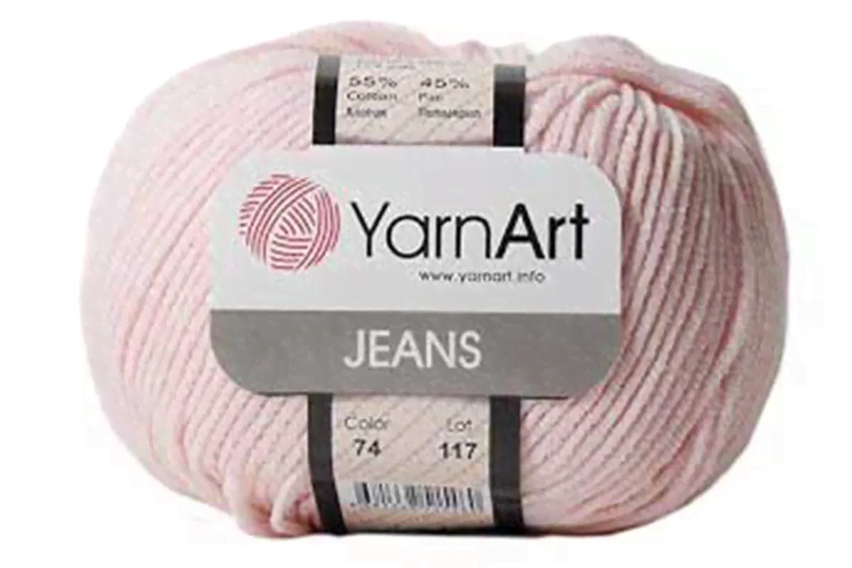 YarnArt Jeans 74 бледно-розовый