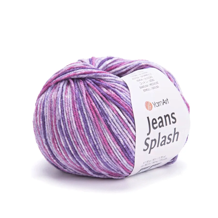 Пряжа YarnArt Jeans Splash (949) сирень/лаванда-0